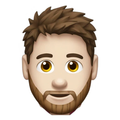 Messi with World Cup  sticker