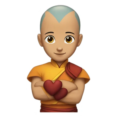 Aang in love sticker
