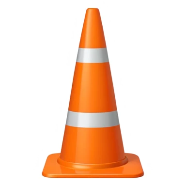 Traffic cone sticker