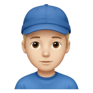 handsome boy with cap only neck  sticker