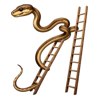snake on a ladder sticker