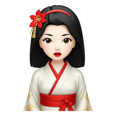 geisha singing sticker