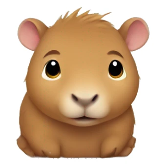 Very cute Capybara baby sticker