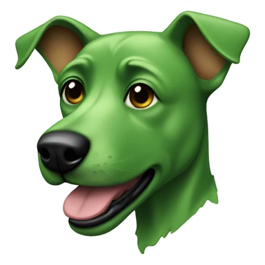 green dog sticker
