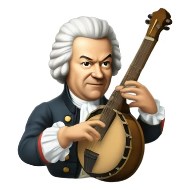 Johann Bach explosion banjo sticker