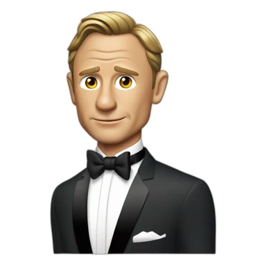 Daniel Craig as James Bond sticker