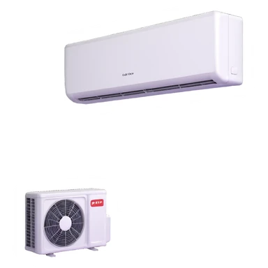 air-conditioning split unit with more details sticker