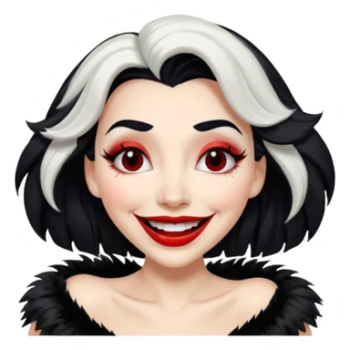 Cruella laughing sticker
