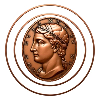 Ancient coin usa sticker