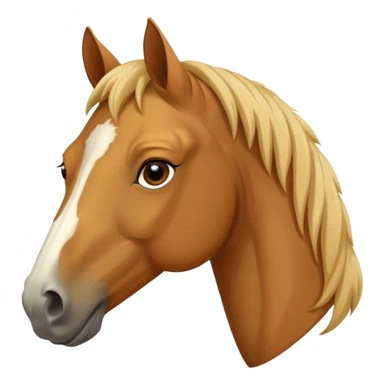 Realistic tan mustang horse sticker