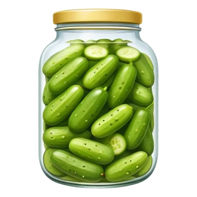 банка с маринованными пачками денежных огурцов sticker