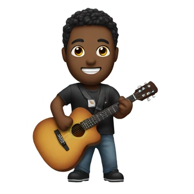 Me with guitar sticker