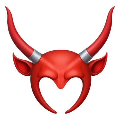 a pair of devil horns sticker