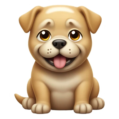 Fat dog sticker