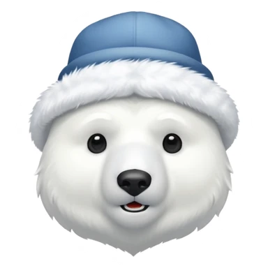 polar bar with hat sticker