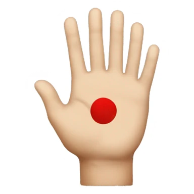 stop with hand sticker
