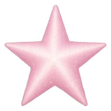pale pink star sparkle sticker