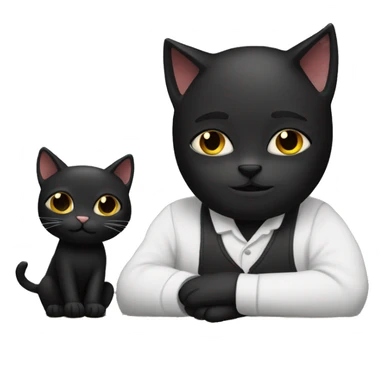 Black Cat as the artist sticker