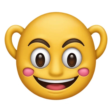 El emoji de la risa turbia con una máscara  sticker