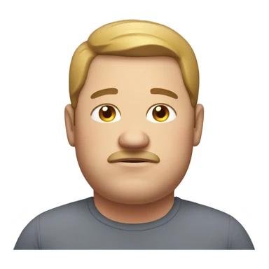 Very very fat guy sticker