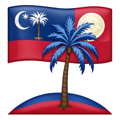 South Carolina flag sticker