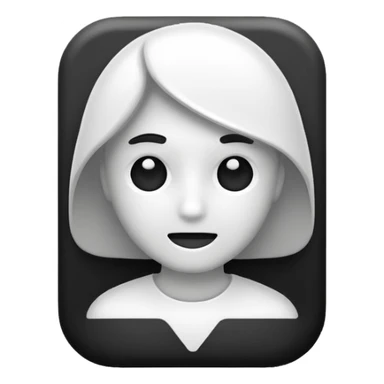 about/ information black n white icon i sticker