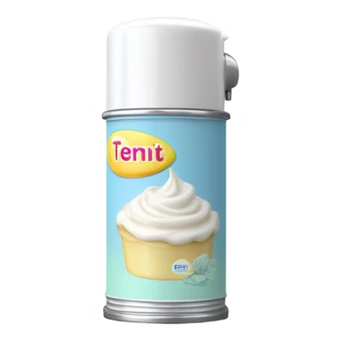 chantilly cream spray sticker