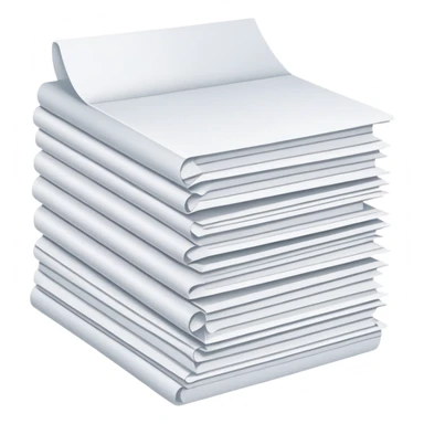 small stack of papers sticker