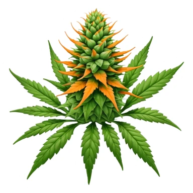 Marajuana bud sticker