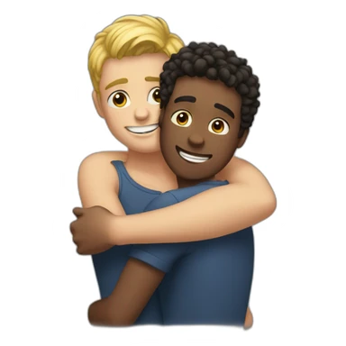 boys-hugging sticker