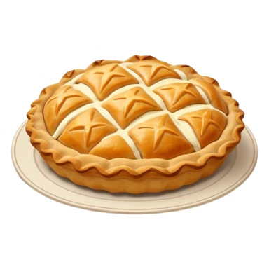 Karelian pasty with cream on top r sticker