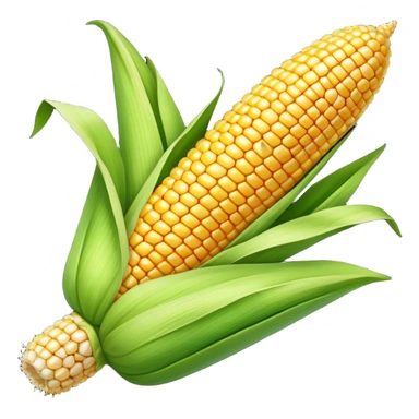 corn cob with husk sticker