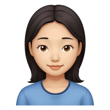 dark circles eyes sleepy dimples asian girl sticker