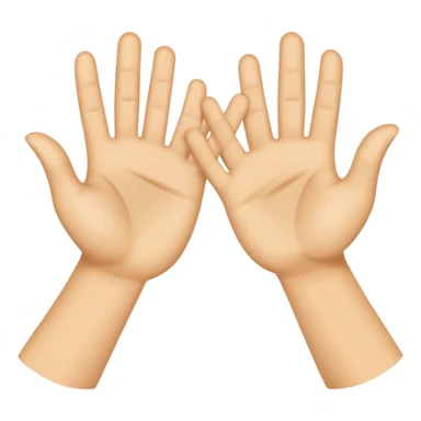 high fiving another's hand
 sticker