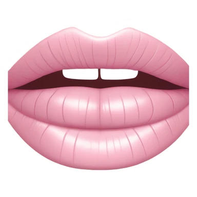 Pastel pink lipstick print  sticker