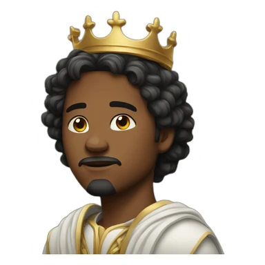 Young King white tired sticker