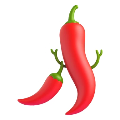 spicy chili pepper, vibrant, expressive sticker