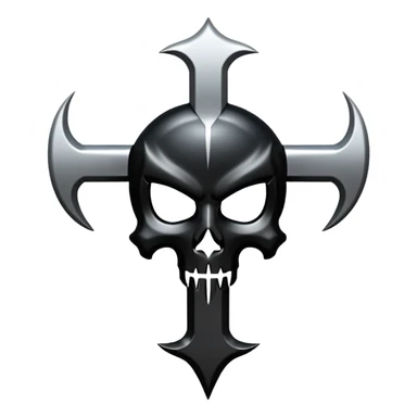 Cruz satanica sticker