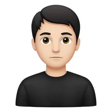 gil be white and be wering black sticker