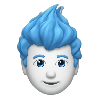 Un schtroumpf bleu bonsaïs blanc sticker