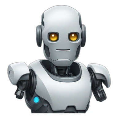 robot portriat sticker