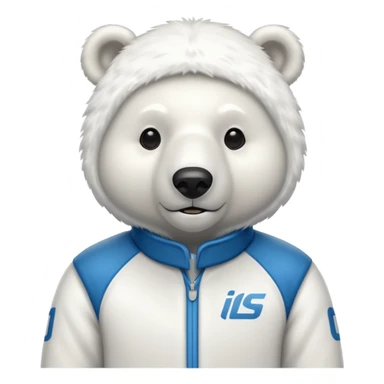 polar bear f1 driver  sticker