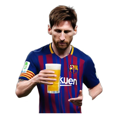 Leo Messi drinking 🧉 sticker