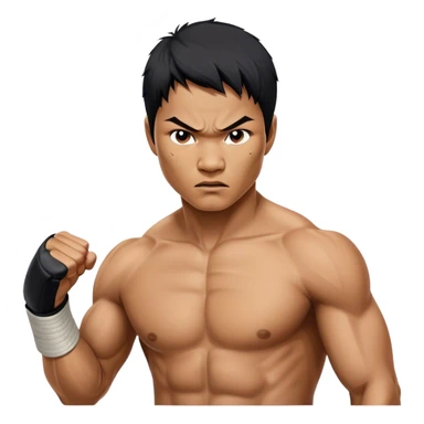 ​Cinematic Realistic Portrait of Tony Jaa, a close-up depiction capturing his intense, determined expression and finely detailed features, rendered with dramatic natural lighting that emphasizes his rugged athleticism and unmistakable martial arts presence, sticker