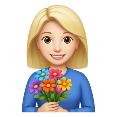 Happy birthday Mom with Flowers sticker
