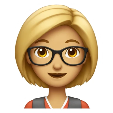 A fox female teacher sticker