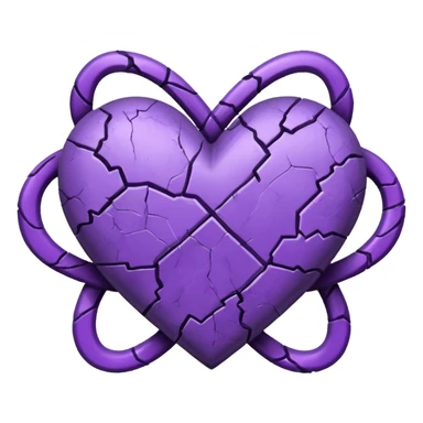 Purple hurt and infinity simble in up to the heart  sticker