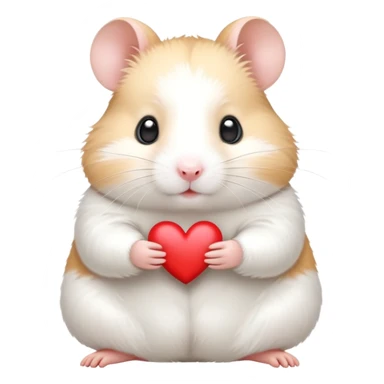 Hamster qui fait un cœur coréen sticker