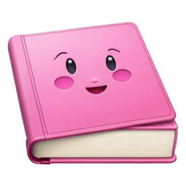 Icone book utilise couleurs rose sticker