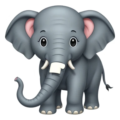  long haired elephant sticker